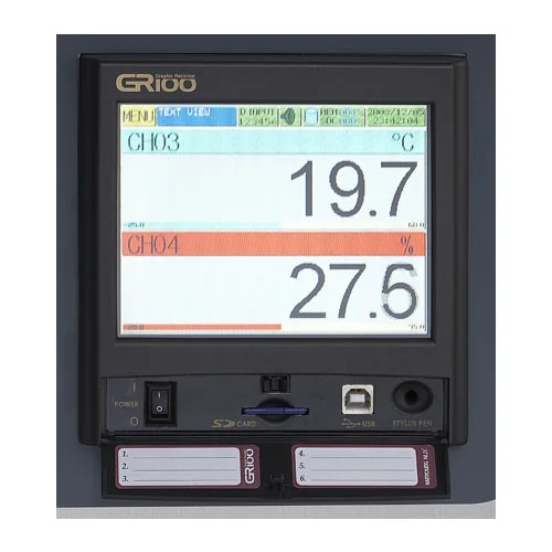 Digital Recorder (6 channels) with Datalogger for Jeio Tech Environmental Test Chambers